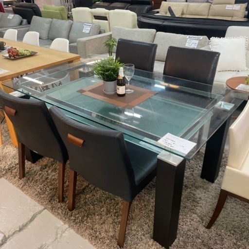 ダイニング5点セット　チェア:2脚カリモク