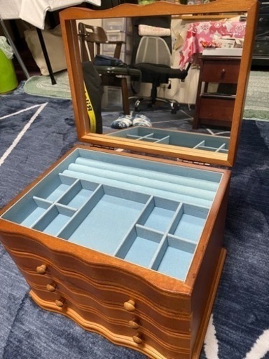 中古 ミラー アクセサリー収納抜群