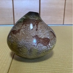 瀬栄陶器SEYEI MAJOLICAラスコー洞窟壁画花瓶