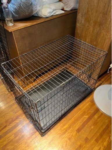 US   犬用ケージ ダブルドア  中型犬