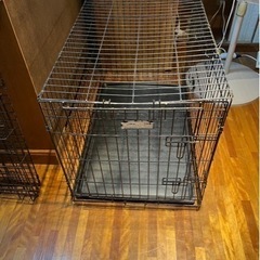 US   犬用ケージ ダブルドア  中型犬の画像