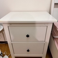 【予約中】IKEA チェスト（引き出し×2）HEMNES の画像