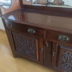 アンティーク キャビネット アンティーク家具 リビング キッチン マホガニー ヴィンテージ レトロ イギリス 英国の画像