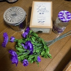 インテリア雑貨小物入れ　造花