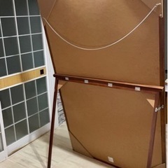 【お値下げ】家具　姿見　木製超ジャンボミラー の画像