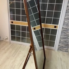 【お値下げ】家具　姿見　木製超ジャンボミラー の画像