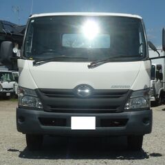 H27 日野デュトロ　3.4ｔローダー　6MT　NEO5　3人乗り　シェルフ　バイザー　作業灯　AM/FMﾁｭｰﾅｰ　ETC　ラジコン　ウインチ　エコモード　エアバック　車幅灯　床ﾌｯｸ　車検R7/4　　16882の画像