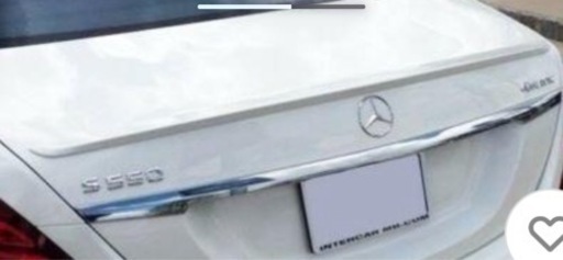 W222 Sクラス　トランクスポイラー　ダイヤモンドホワイト塗装済み　
新品
