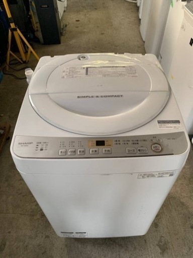 SHARP 全自動電気洗濯機 ES-GE6C-W