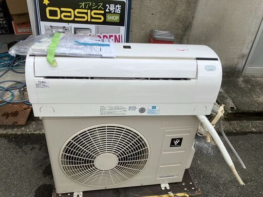 ☆中古￥21,800！SHARP　2.8kwルームエアコン　家電　2018年製　AY-H28DE6型　2018年製　【BF038】