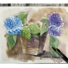 第1水曜日【セブンカルチャー武蔵境】滲みとボカシの透明水彩初歩の初歩