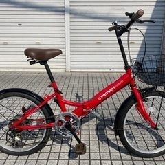 【折りたたみ自転車】美品❗️使用少ない❗️20インチ　外装6段変...
