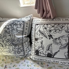 【お受け渡し予定あり】IKEA クッション2個セット