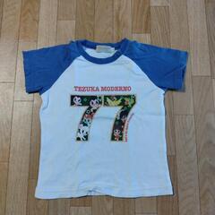 【95cm】Tシャツ　白青　手塚治虫