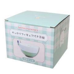送込（ゆうパック）新品　サンリオ　ポチャッコ　のっかりフィギュア付　マグカップ＆茶碗の画像