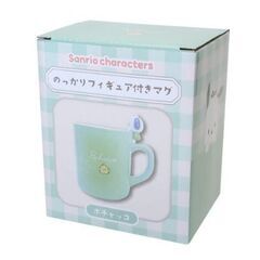 送込（ゆうパック）新品　サンリオ　ポチャッコ　のっかりフィギュア付　マグカップ＆茶碗の画像