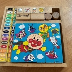 アンパンマン　木のパズルの画像