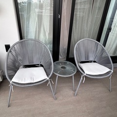 【美
品】ベランダ用テーブルセット