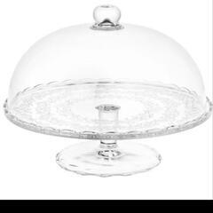 【SALE/新品】IKEA イケア ケーキスタンド ガラス（アル...