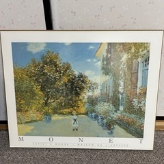 【最終価格】絵3点 モネはアメリカで購入 ヤマガタは金の額縁付 3点まとめての画像