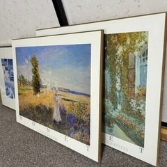 【最終価格】絵3点 モネはアメリカで購入 ヤマガタは金の額縁付 ...