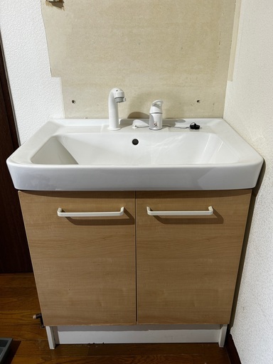 洗面化粧台　幅750mmサイズ 上下セット LIXIL D7N3-755SYN/LP2W