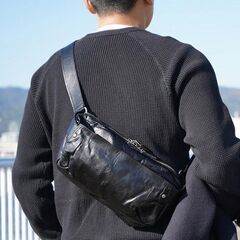 ボディーバッグ（本革・新品）の画像
