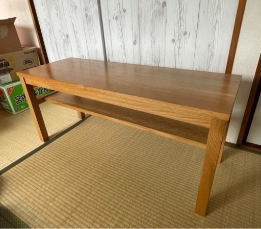 無印良品　無垢材　ベンチ　オーク材