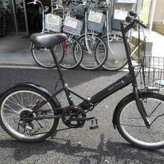 中古自転車３０８６　折り畳み　２０インチ　６段ギヤ　ワイヤー錠　ライトは付属していません