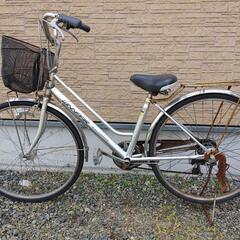 「値下げ」自転車 26 ノーパンクタイヤ 6段切替の画像