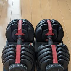 可変式ダンベル2つ 片側24kg