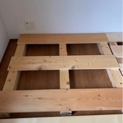 すのこ　パレットベッド　diy 木材の画像