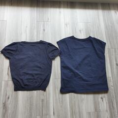 セット！ROPEカーディガンとGUフレンチスリーブtシャツの画像