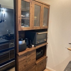 LOWYA 食器棚　定価79,990円　[幅101] の画像