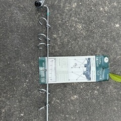 キャンプ用品　ツーバーナーコンロ用サイドテーブル　5連スライドフック　ティッシュボックスホルダー　ペーパーホルダー　小物掛け　の画像