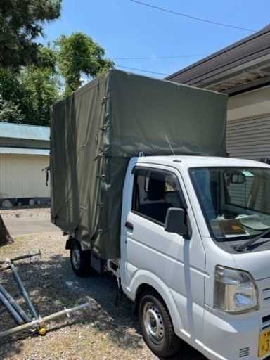 軽トラ　荷台鉄骨フレーム幌セット