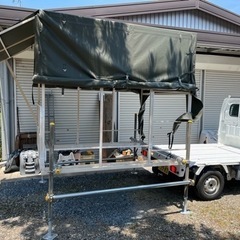 軽トラ　荷台鉄骨フレーム幌セット
の画像