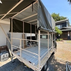 軽トラ　荷台鉄骨フレーム幌セット
の画像