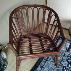ラタン椅子　テーブルセット