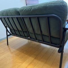 美品　家具 コーデュロイソファ 2人掛けの画像