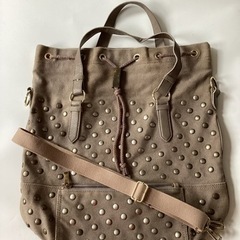 スタッズ　バック　2way  ショルダー&ハンドバック