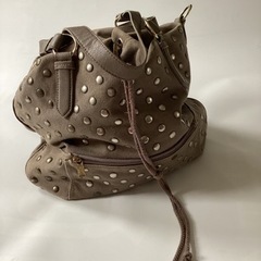 スタッズ　バック　2way  ショルダー&ハンドバックの画像