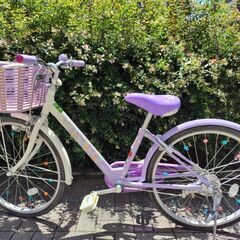【ジュニア自転車】ブリヂストン22型　ラベンダー