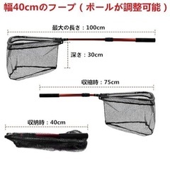 折りたたみタモ網 ランディングネット 虫取り網の画像
