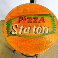 【JM060】 PIZZA Station マンゴー無垢材使用 カウンターチェア ハイチェア バーチェア 椅子の画像