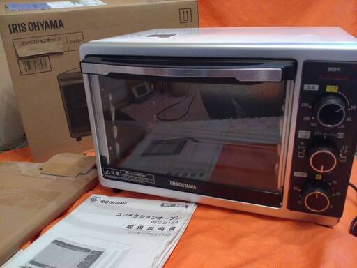 ネット決済【引取り限定】使用希少■アイリスオーヤマ君a■コンベクションオーブン■中古PFC-D15A■新品オプションパーツ④点付■④枚焼トースター■配送不可