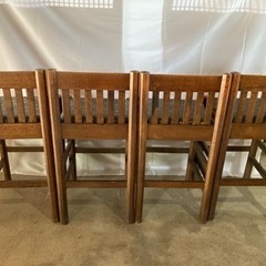 和風カウンターチェア　椅子4脚　の画像