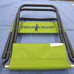 未使用品 フィールドチャンプ パイプイス 折りたたみ椅子 グリーン系 幅27cm 奥行24cm 高さ45cm アウトドア キャンプ FIELD CHAMP 椅子 札幌 西岡店の画像