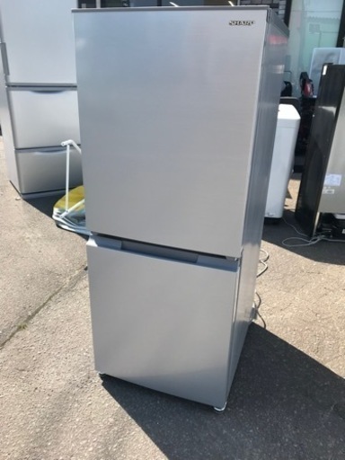 美品 SHARP シャープ 2ドア冷蔵庫 どっちもドア SJ-D15G 2021年製 シルバー