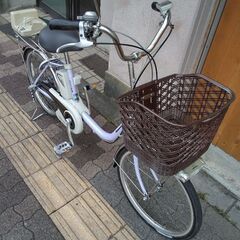 [Panasonic] ViVi(ビビ)SS・20吋電動アシスト自転車 3.1Ahバッテリー+充電器(パープル)の画像